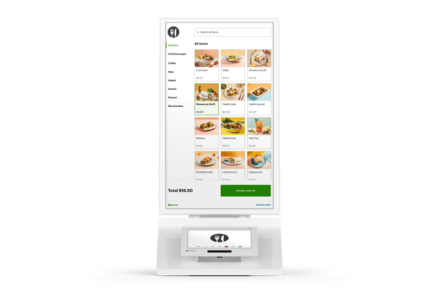 Clover Self Ordering Kiosk